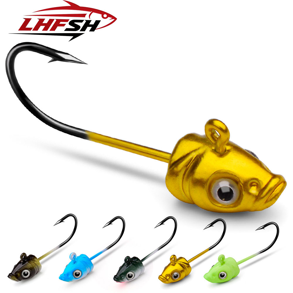 Fishing Lure Accessories - LHFSH 5Pcs Jig Head Hook Rockfish