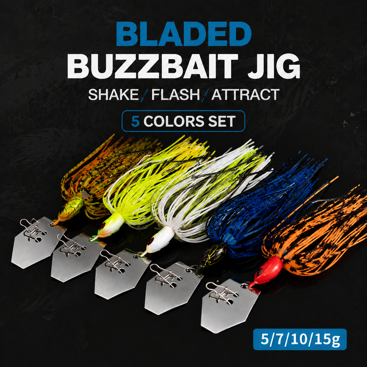 Spinnerbait Lure Set Silicone  - Fishing Lure Blade Bait avaliação e preço
