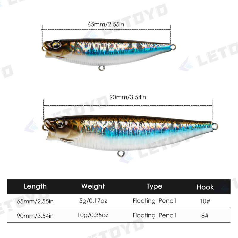 LETOYO 65mm 5g/90mm 10g Surfac - Fishing Lure Buzzbait avaliação e preço