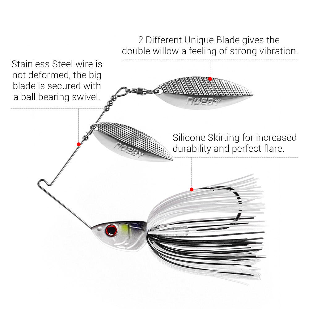 Noeby Spinnerbait 10.5g 14g 21 - Fishing Lure Swimbait avaliação e preço