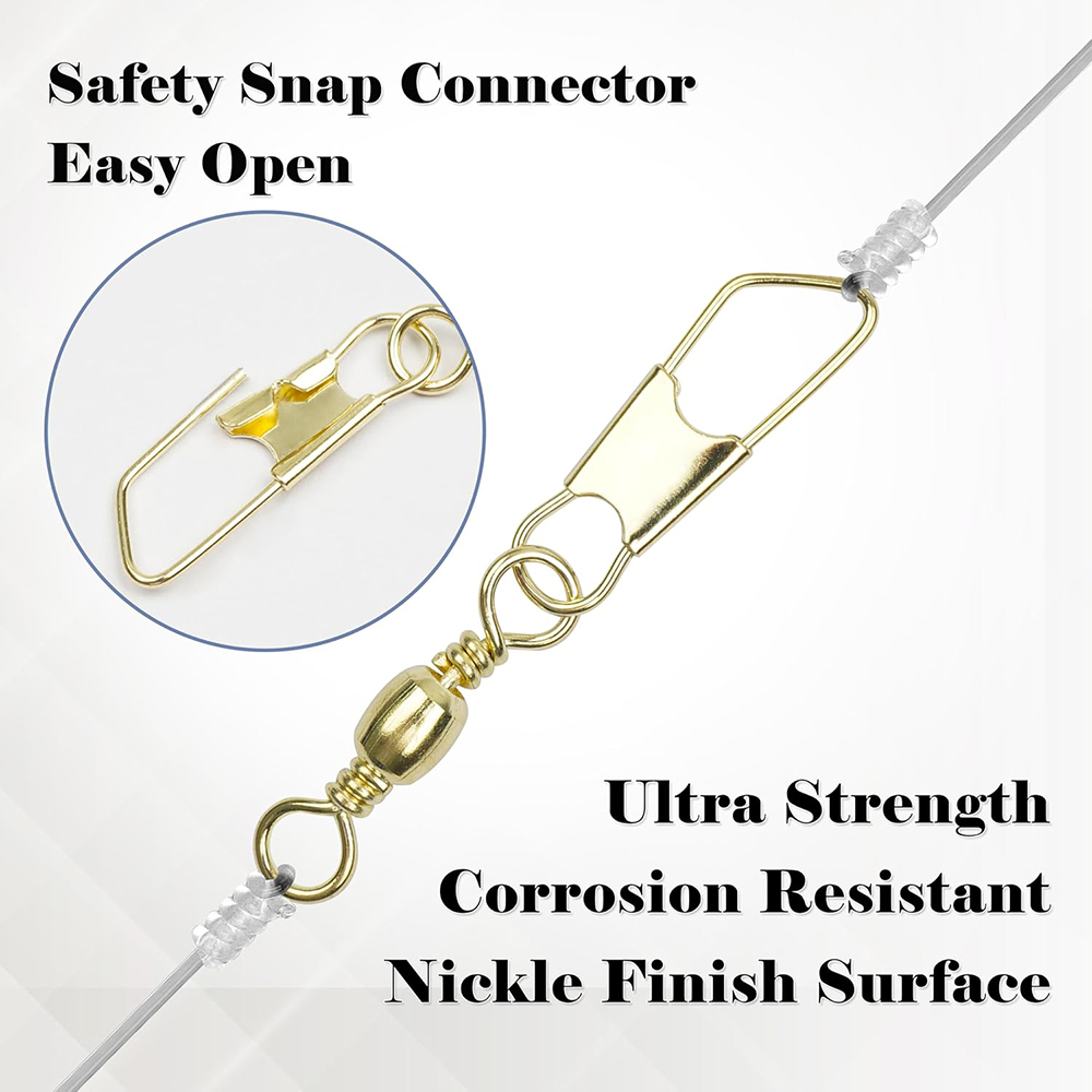 50Pcs Gold Fishing Barrel Swiv - Fishing Lure Accessories avaliação e preço