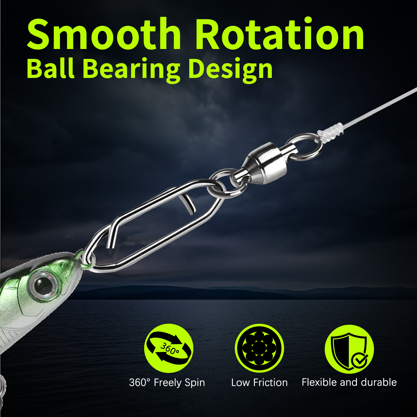 9KM Fishing Swivel Snap Kit 50 - Fishing Lure Making Kit avaliação e preço