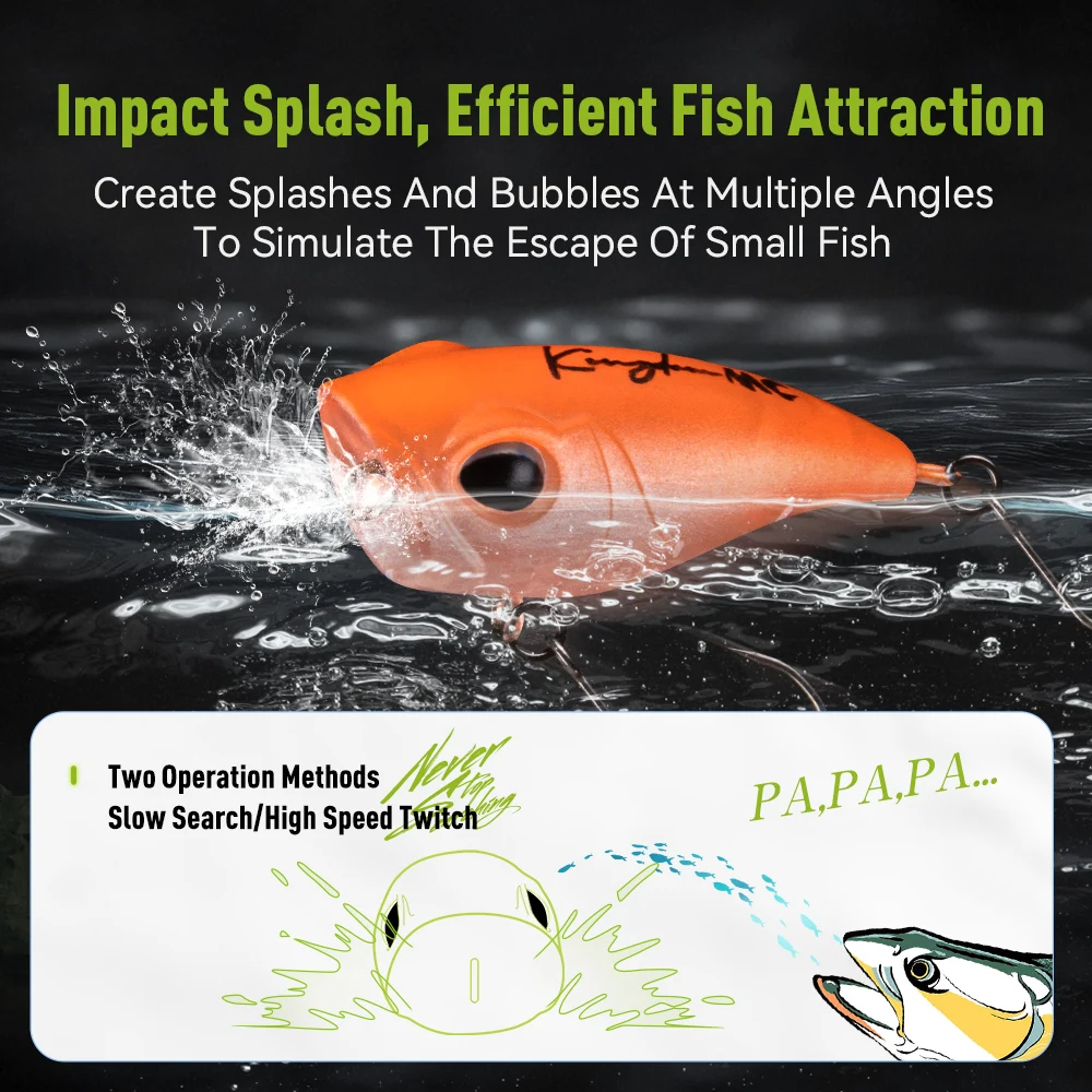 Kingdom Micro Expert Topwater  - Fishing Lure Popper avaliação e preço
