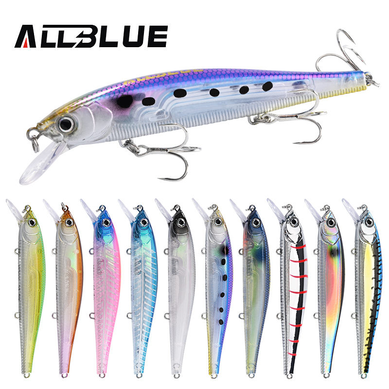 ALLBLUE 3D Jerkbait Wobbler Fi - Fishing Lure Jerkbait avaliação e preço