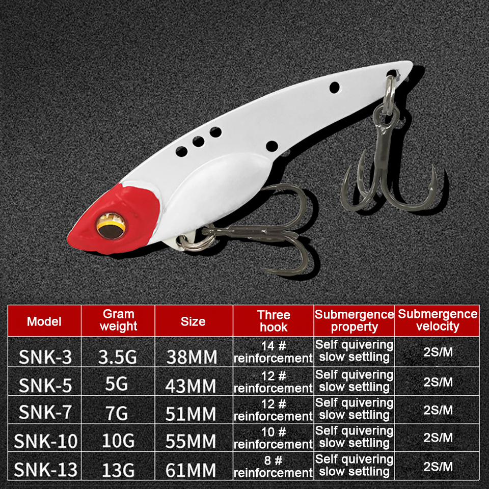 GOBYGO 3.5G-13G Metal VIB Fish - Fishing Lure Crankbait avaliação e preço