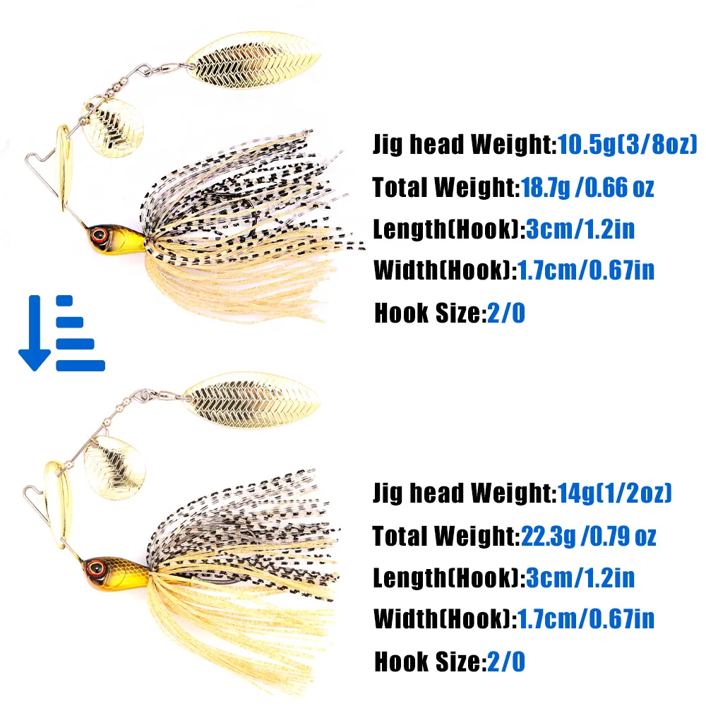 B&U Metal Blade Fishing Lure S - Fishing Lure Blade Bait avaliação e preço