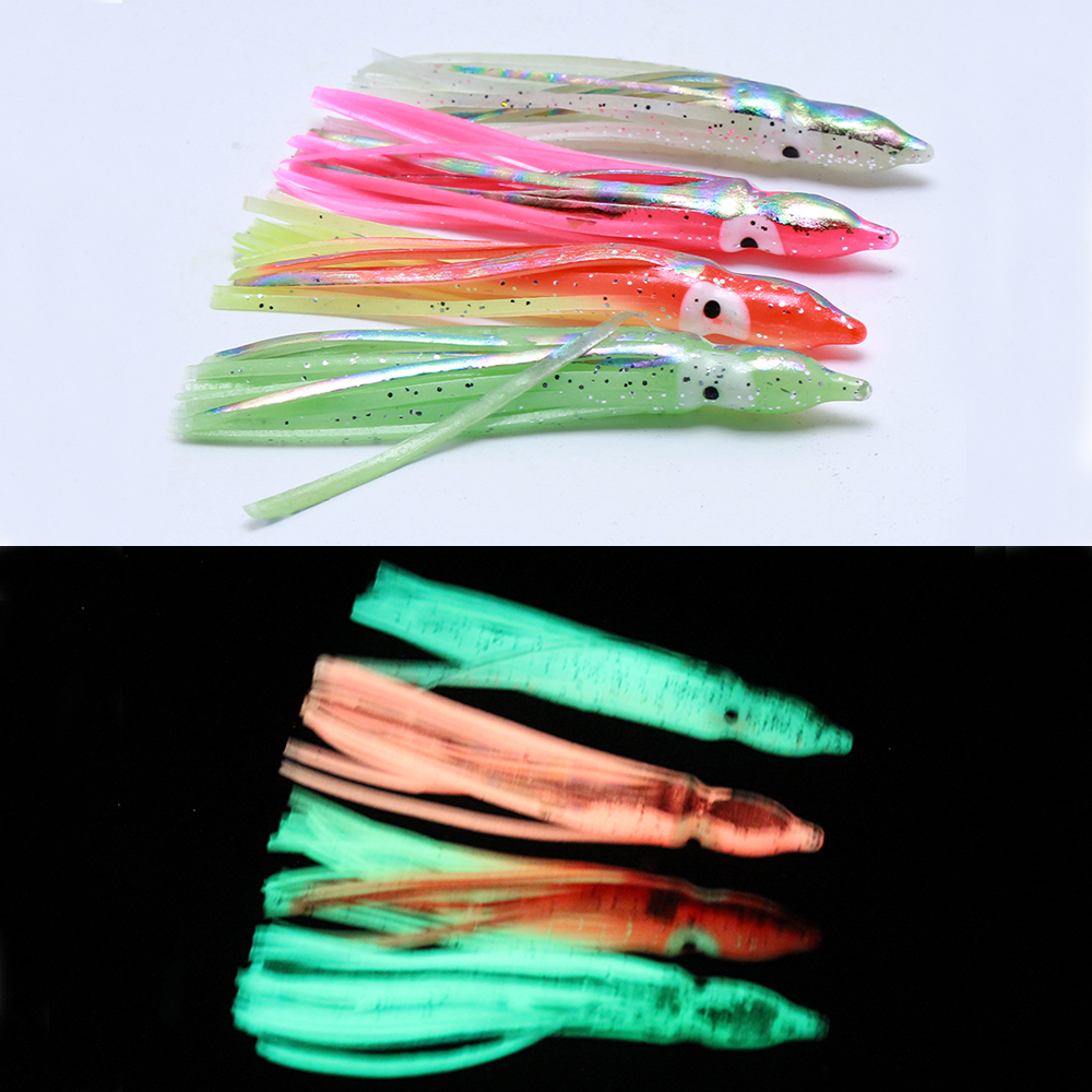 10 pcs soft light octopus squi - Fishing Lure Buzzbait avaliação e preço