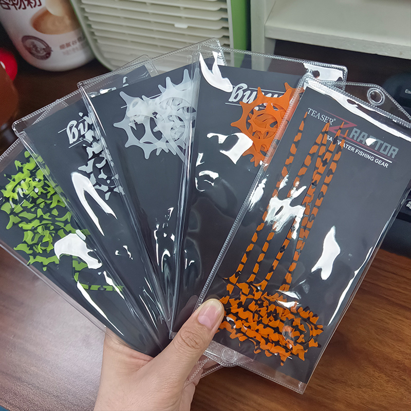 TEASER 5pcs SKIRT-18 145mm Sil - Fishing Lure Jig avaliação e preço