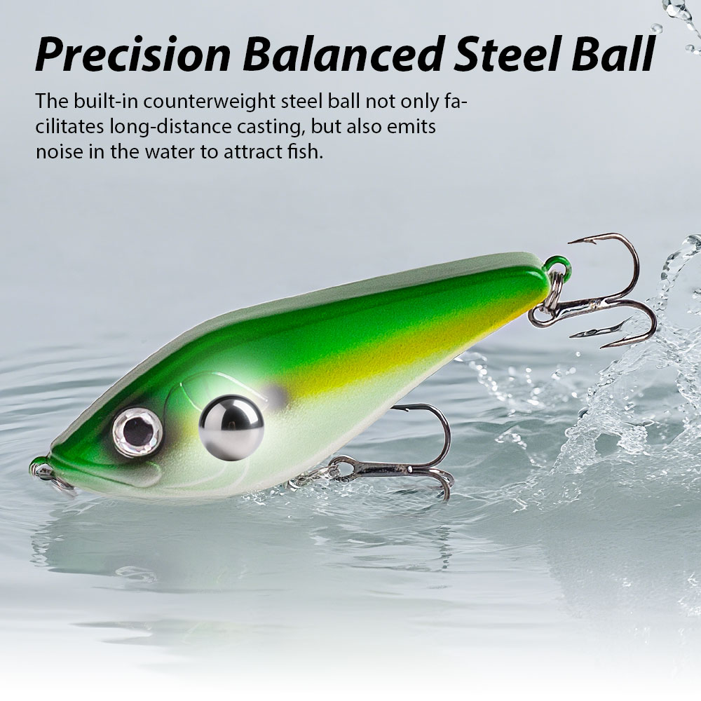 80mm/15.5g Muskies Jerkbait Pi - Fishing Lure Jerkbait avaliação e preço
