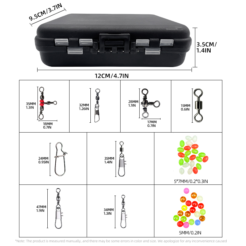 ShareShark 140Pcs fishing acce - Fishing Lure Kit avaliação e preço