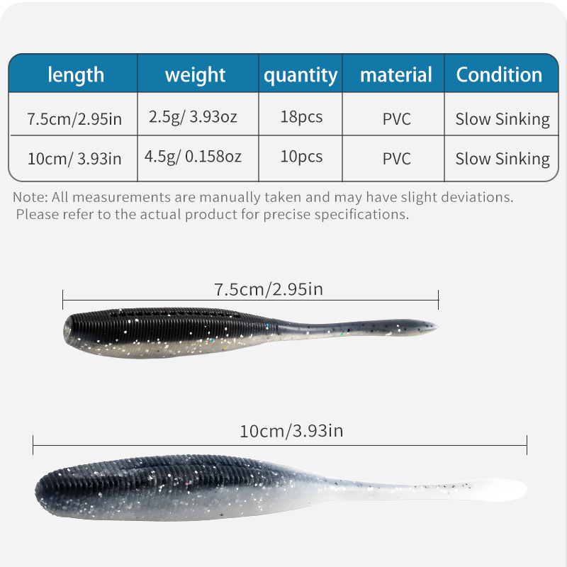 LUSHAZER 10/18pcs Fishing Lure - Fishing Lure Swimbait avaliação e preço