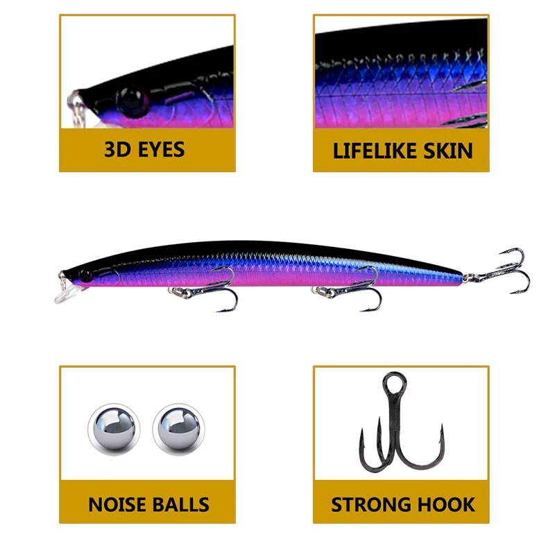 Minnow Fishing Lure Laser Hard - Fishing Lure Crankbait avaliação e preço