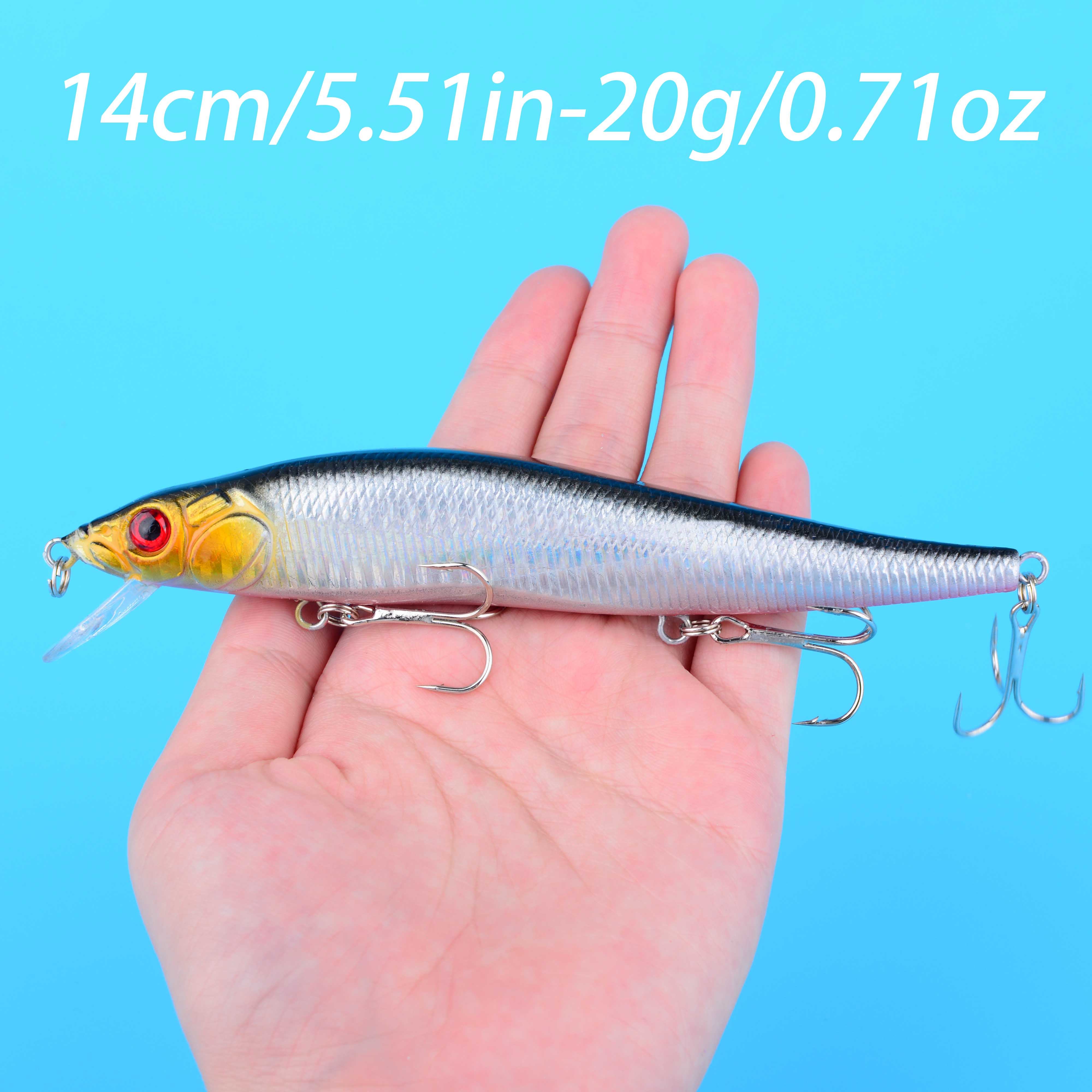 1pc Minnow Fishing Lure Floati - Fishing Lure Jerkbait avaliação e preço