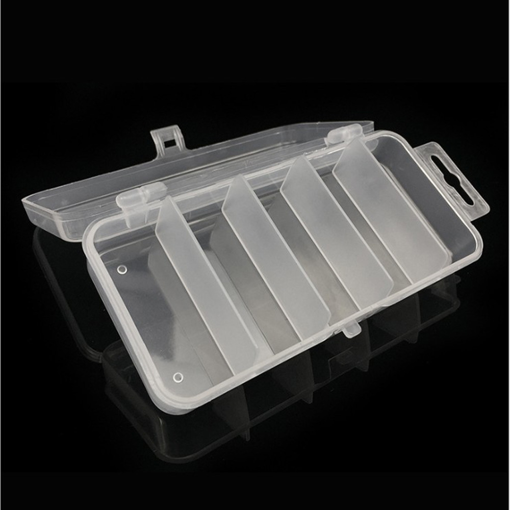 1pcs Transparent Plastic Stora - Fishing Lure Spoon avaliação e preço