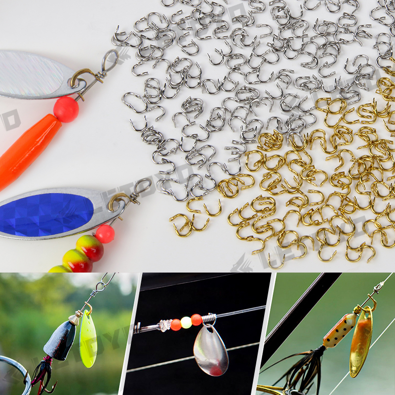 LETOYO 100pcs Folded Clevises  - Fishing Lure Making Kit avaliação e preço
