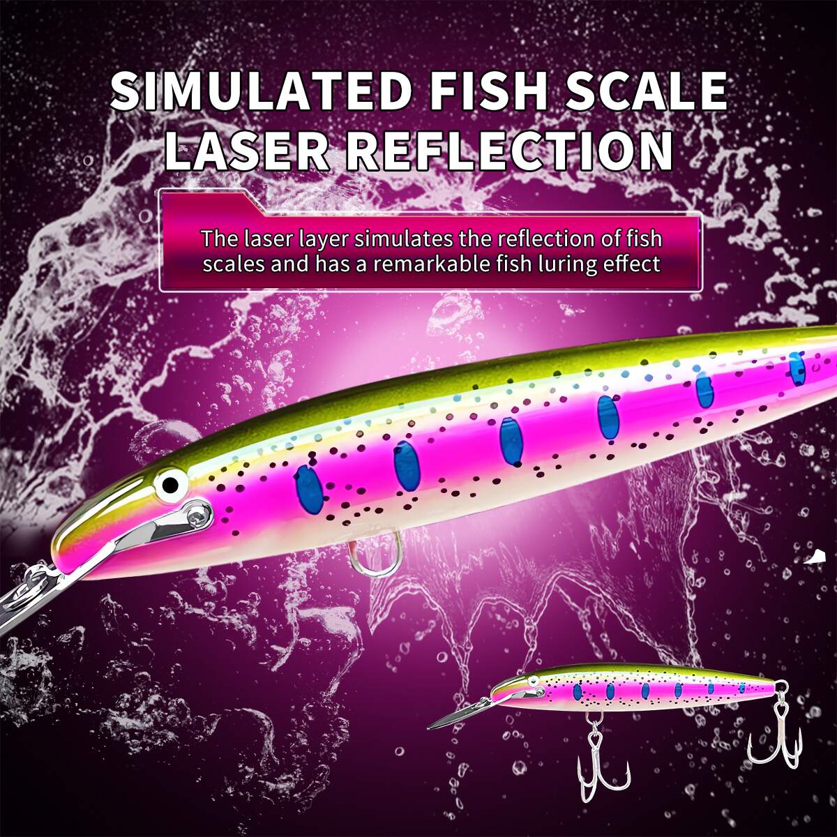BASSKING Sinking Minnow Bait 1 - Fishing Lure Jerkbait avaliação e preço
