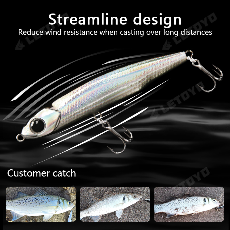 LETOYO Sinking Pencil 17g 12g- - Fishing Lure Swimbait avaliação e preço