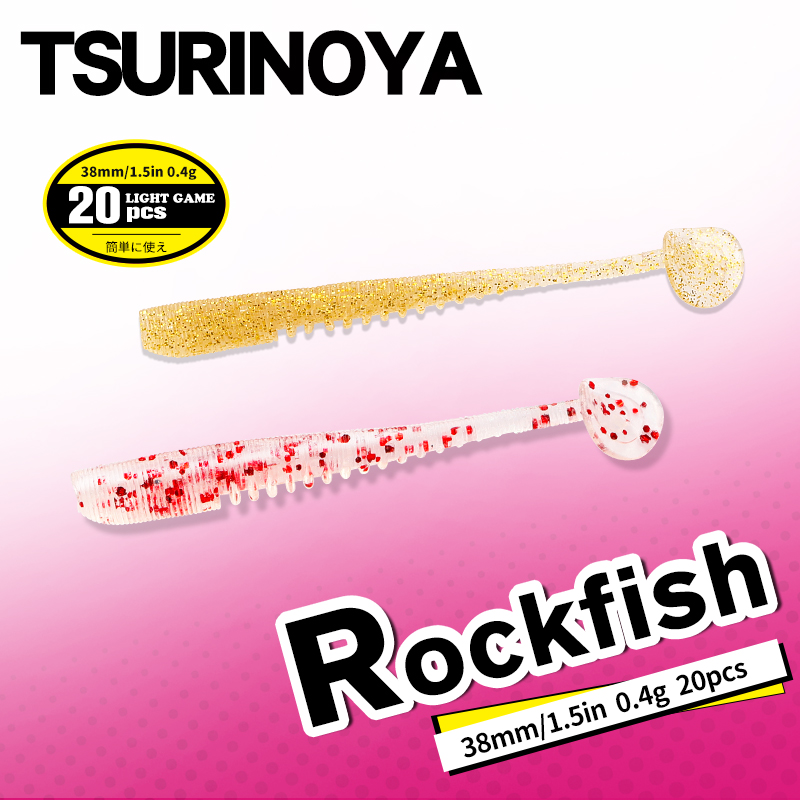 TSURINOYA 38mm 0.4g Soft Fishi - Fishing Lure Soft Plastic avaliação e preço