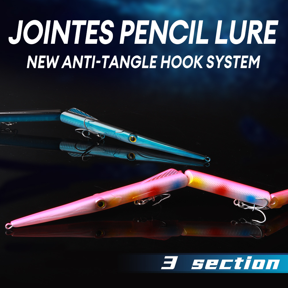YOOFISH Jointed Pencil Bait 3  - Fishing Lure Popper avaliação e preço