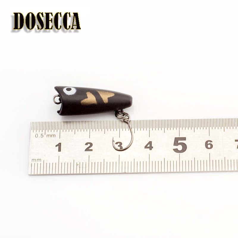 1PCS 2.5cm 1.5g  Topwater Bait - Fishing Lure Popper avaliação e preço