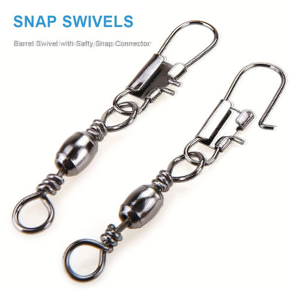 100Pcs/Lot 4#6#8#10#12# Swivel - Fishing Lure Accessories avaliação e preço