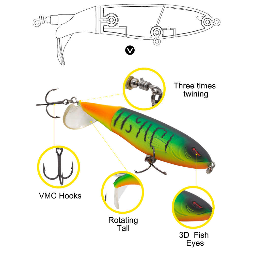 Hunthouse Whopper Plopper Hard - Fishing Lure Popper avaliação e preço