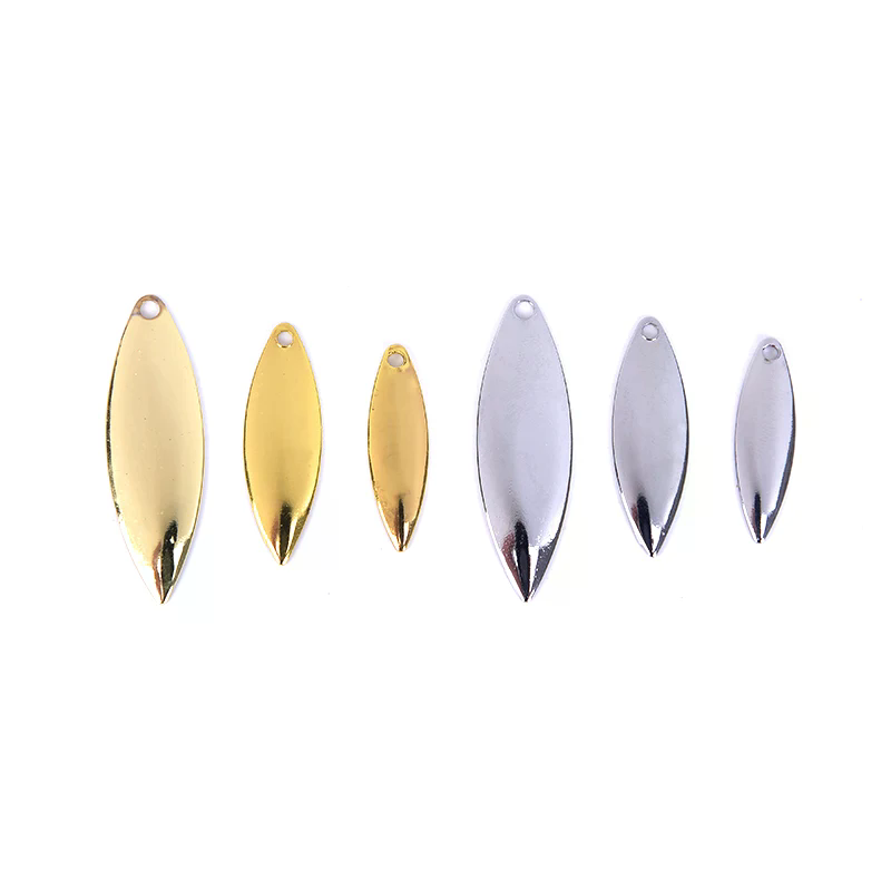 50pcs Willow Spinner Blades Sm - Fishing Lure Blade Bait avaliação e preço