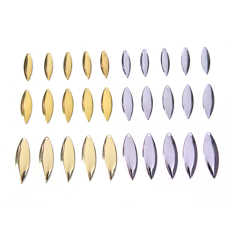 50pcs Willow Spinner Blades Sm - Fishing Lure Blade Bait avaliação e preço