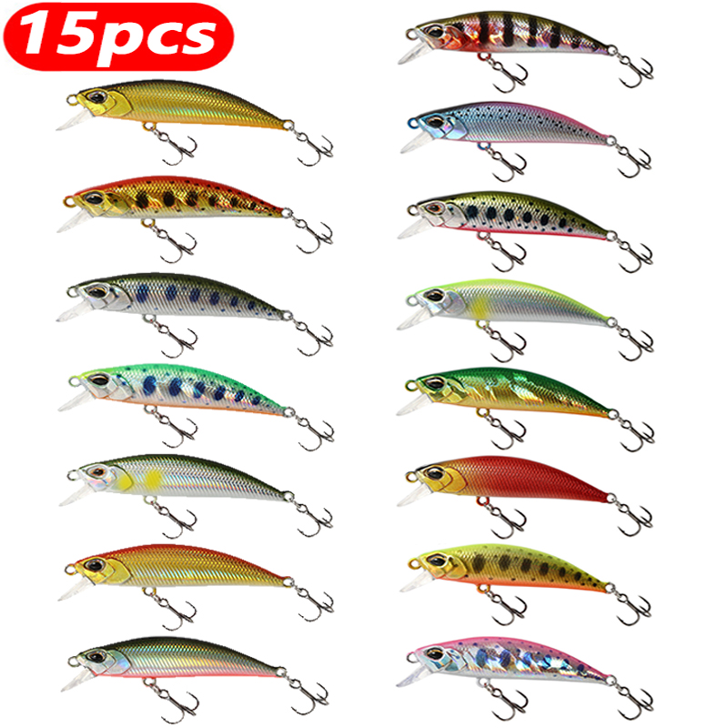 15Pcs Sinking Minnow Fishing L - Fishing Lure Jerkbait avaliação e preço