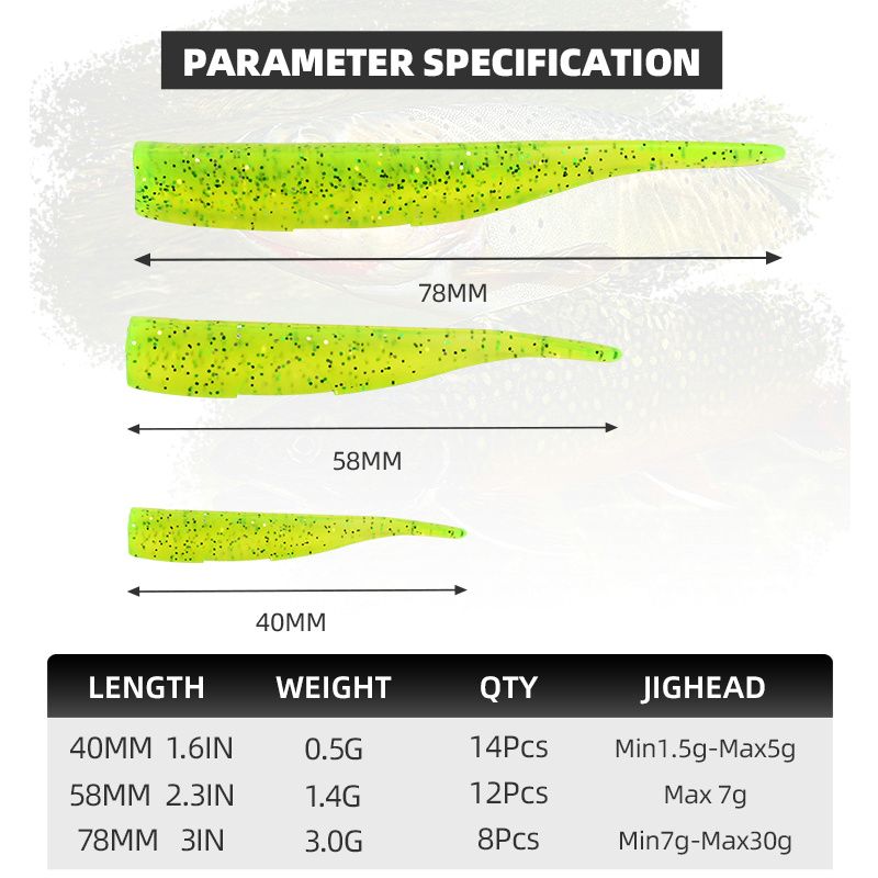 BLUX New Dart Worm Soft Bait 5 - Fishing Lure Soft Plastic avaliação e preço