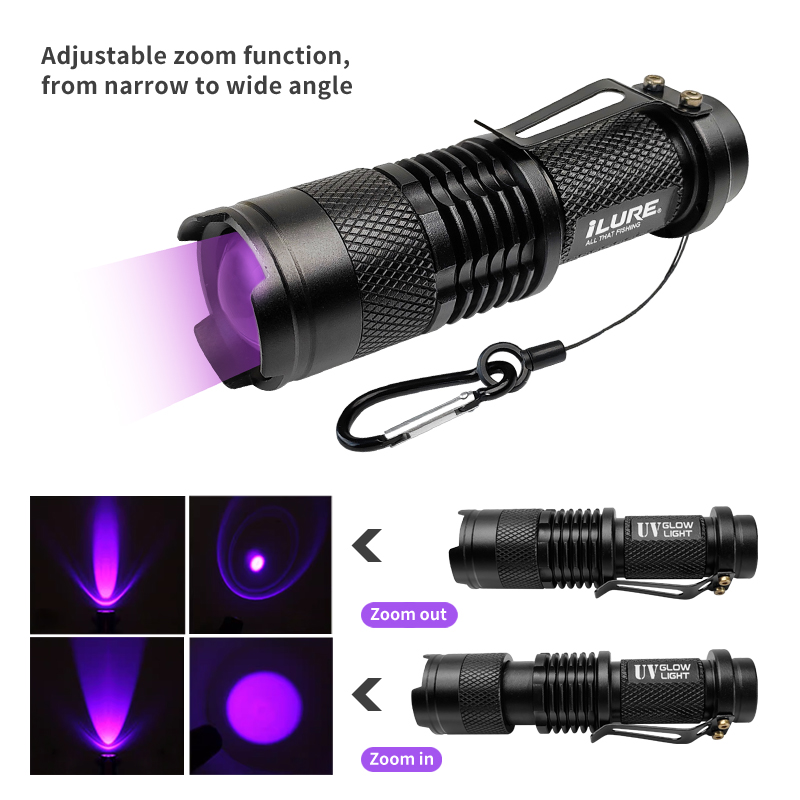 Mini UV Flashlight 395nm Ultra - Fishing Lure Jig avaliação e preço