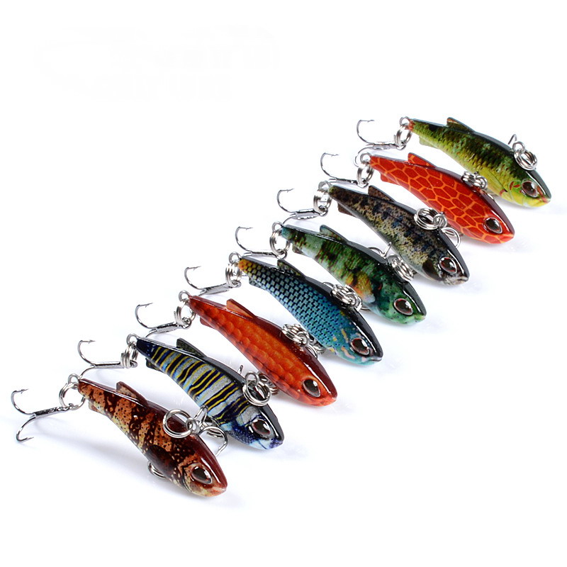8pcs 4cm 4g Mini Lipless VIB F - Fishing Lure Buzzbait avaliação e preço
