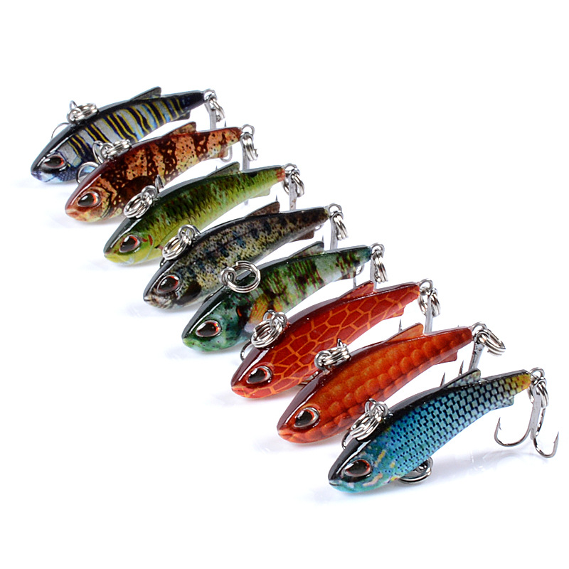 8pcs 4cm 4g Mini Lipless VIB F - Fishing Lure Buzzbait avaliação e preço