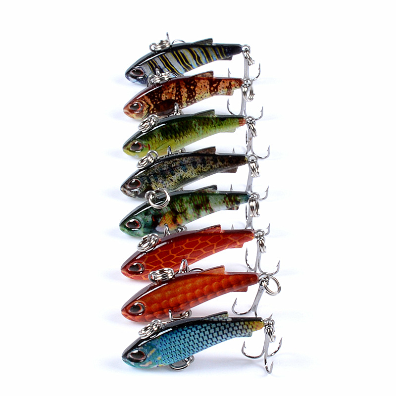 8pcs 4cm 4g Mini Lipless VIB F - Fishing Lure Buzzbait avaliação e preço