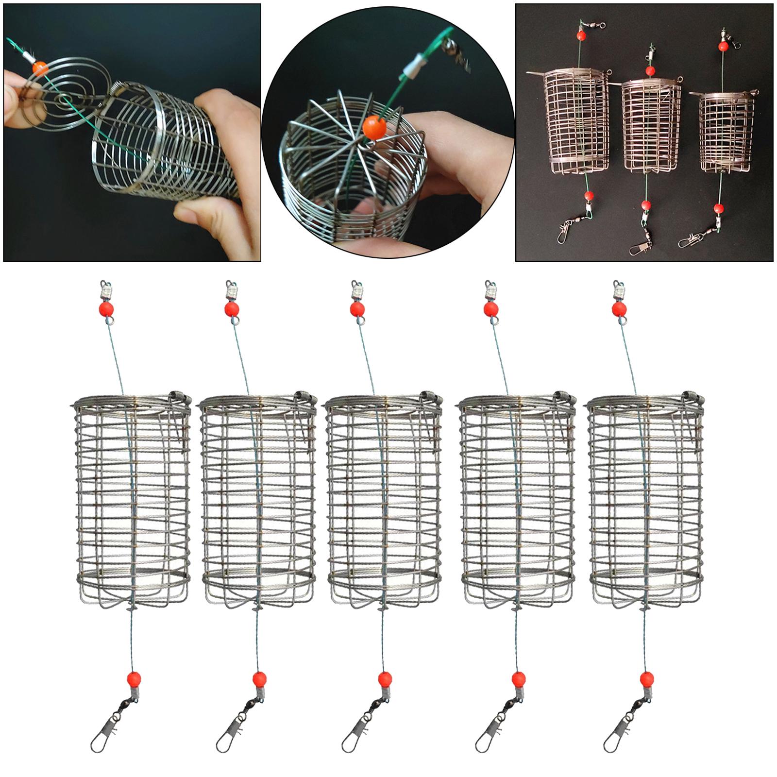 5x Solid Fishing Feeder Cage T - Fishing Lure Topwater avaliação e preço