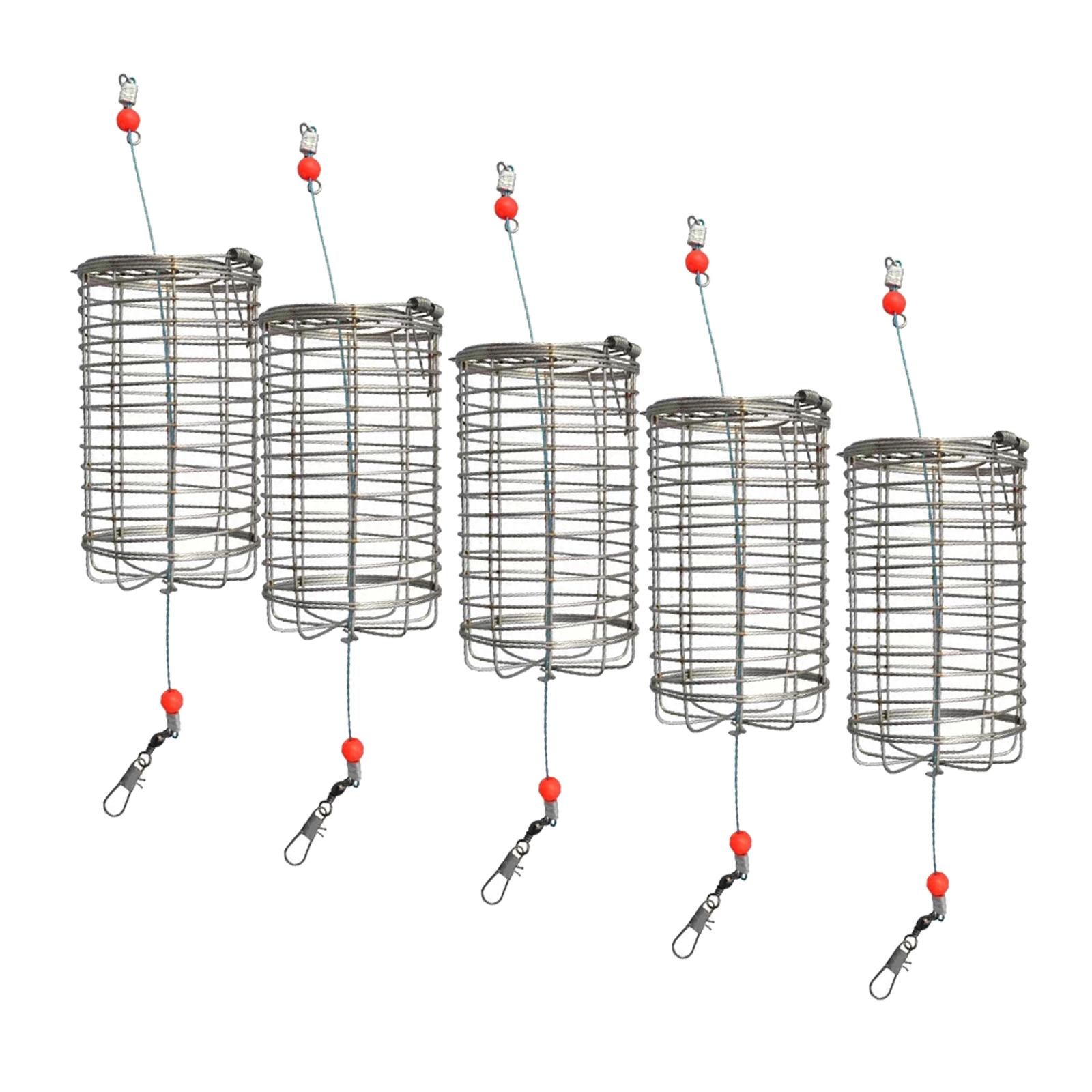 5x Solid Fishing Feeder Cage T - Fishing Lure Topwater avaliação e preço