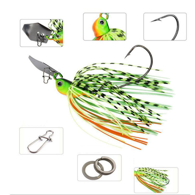Chatter Bait 7g 9g 11g 14g 21g - Fishing Lure Buzzbait avaliação e preço