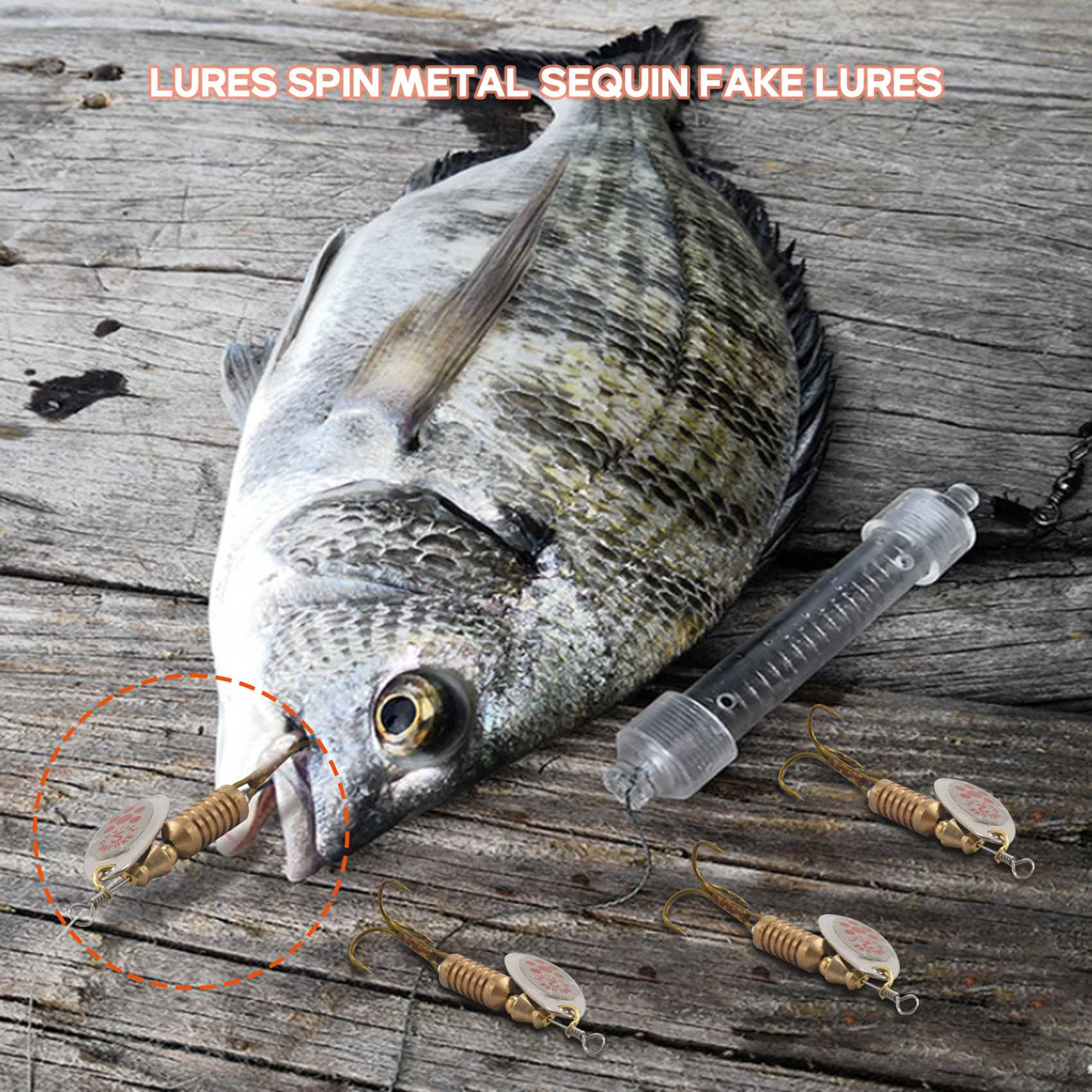 AS98-10 Pieces Spoon Lure With - Fishing Lure Blade Bait avaliação e preço
