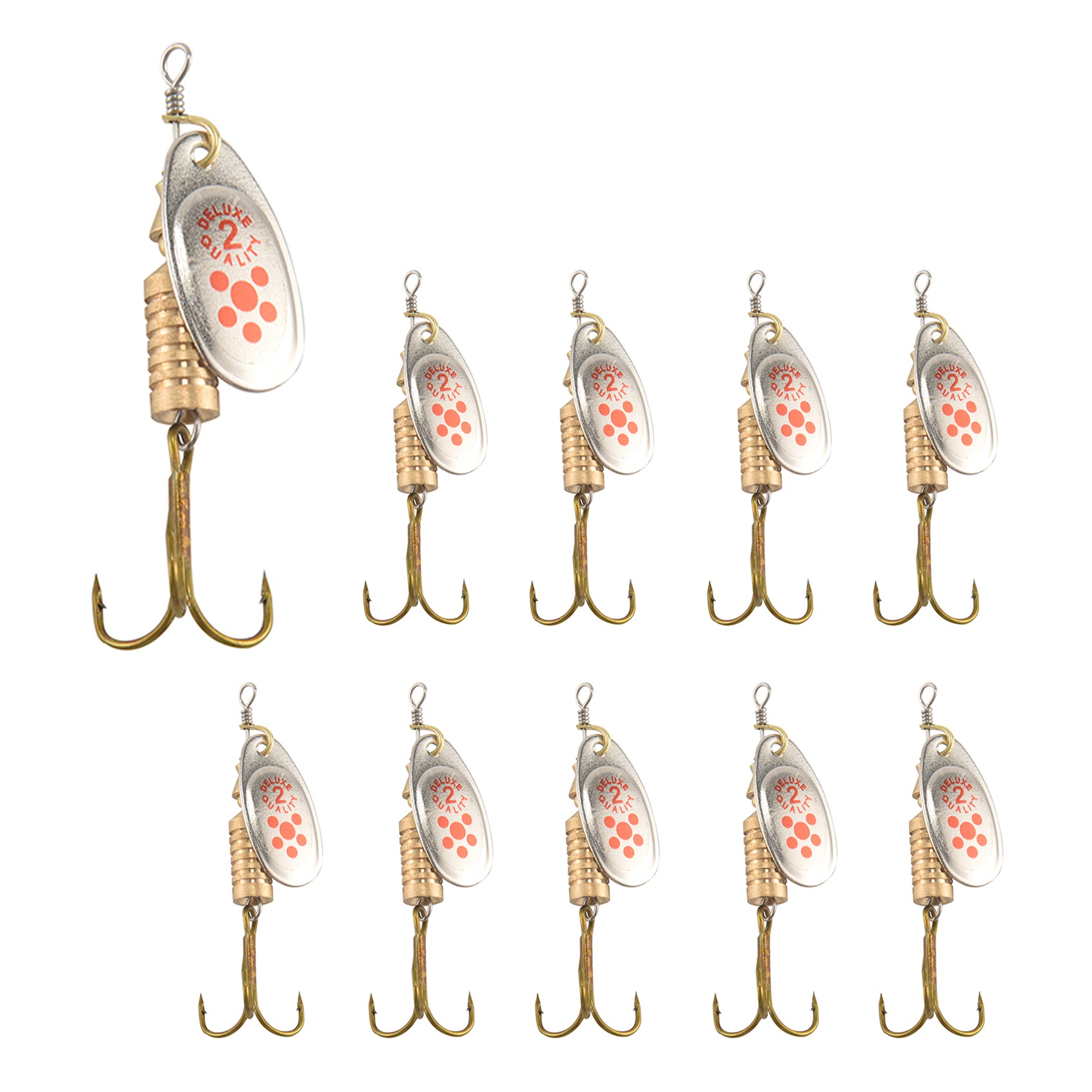 AS98-10 Pieces Spoon Lure With - Fishing Lure Blade Bait avaliação e preço