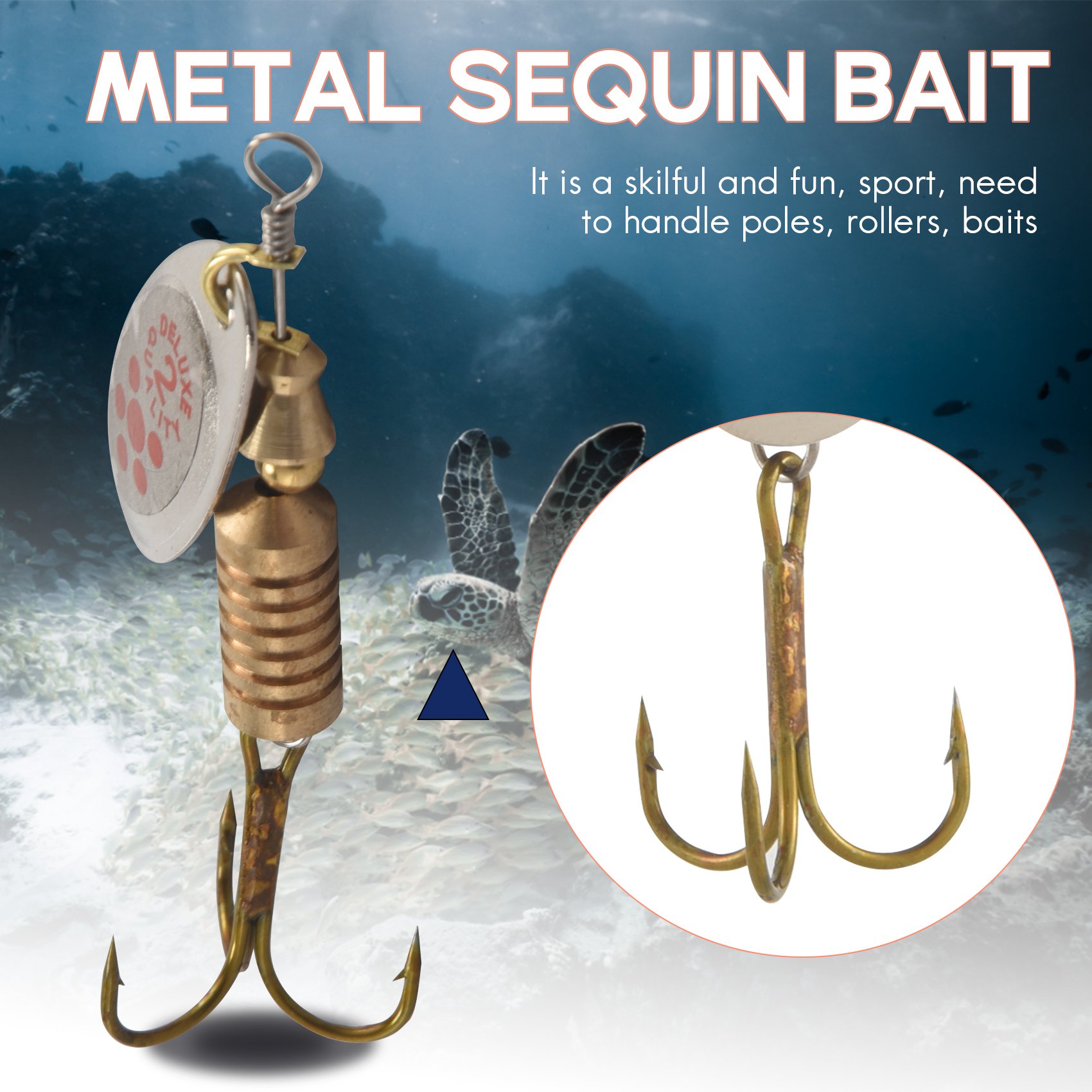 AS98-10 Pieces Spoon Lure With - Fishing Lure Blade Bait avaliação e preço