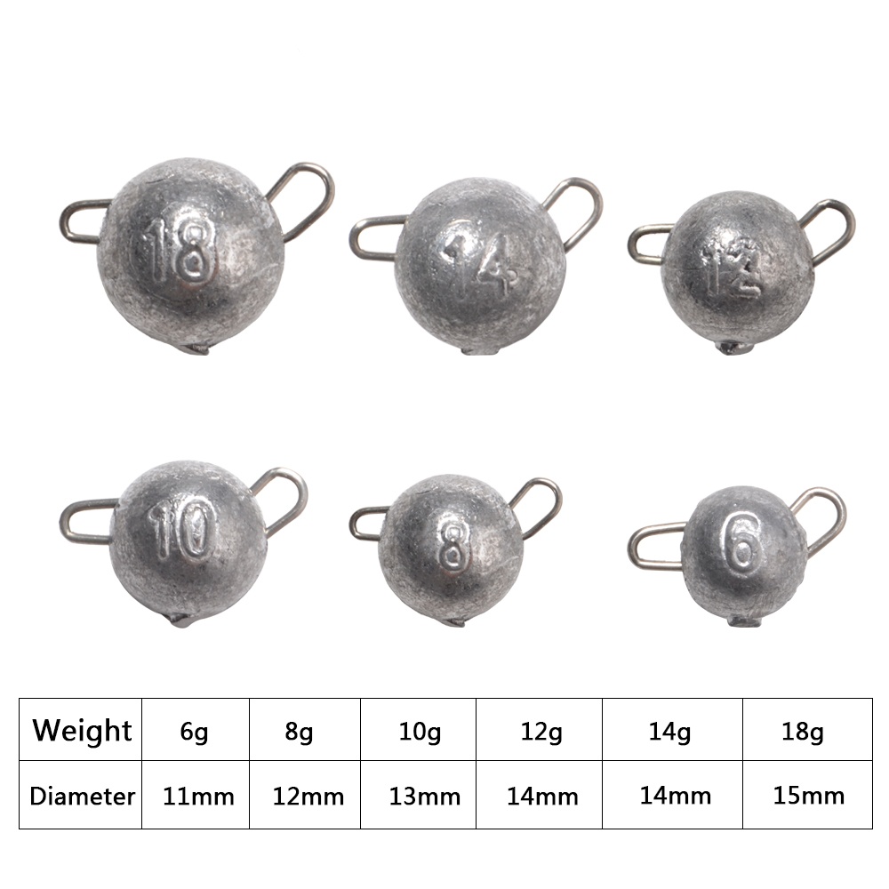 FTK 5pcs Supercontinent Sinker - Fishing Lure Jig avaliação e preço