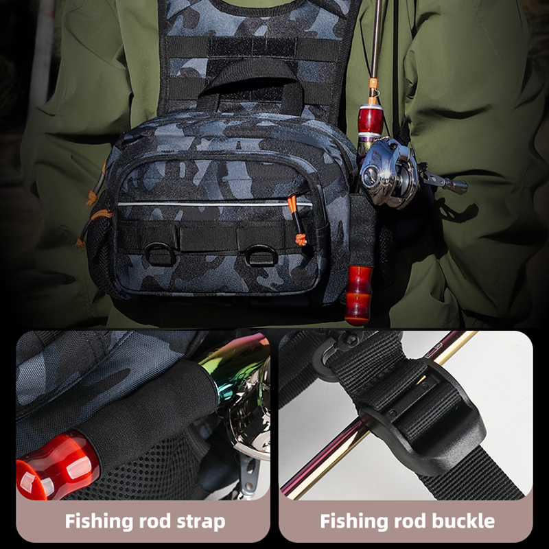 Men Chest Bag Tactical Fishing - Fishing Lure Box avaliação e preço