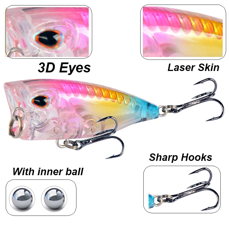 YUCONG 1PC Mini Popper Fishing - Fishing Lure Popper avaliação e preço
