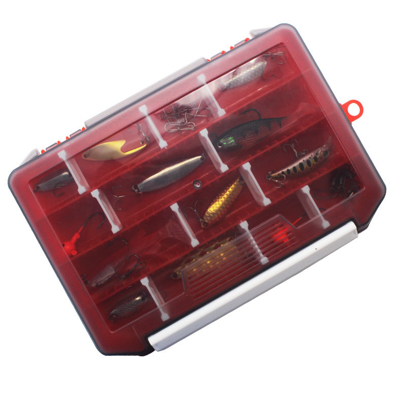 Six color single-layer inserte - Fishing Lure Box avaliação e preço