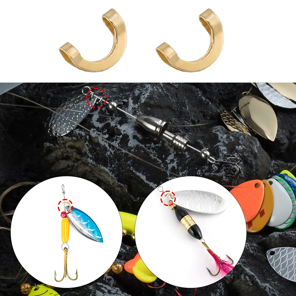 100pcs Fishing U Shaped Fixed  - Fishing Lure Spinnerbait avaliação e preço
