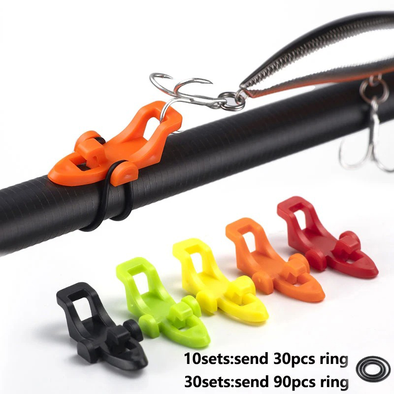 10-30pcs Fishing Rod Pole Hook - Fishing Lure Jig avaliação e preço