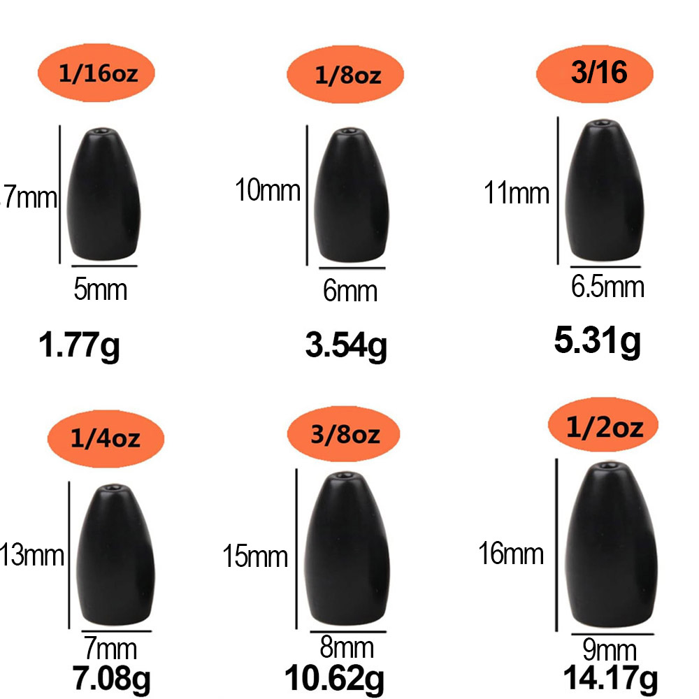 Tungsten Steel Fishing Weights - Fishing Lure Jig avaliação e preço