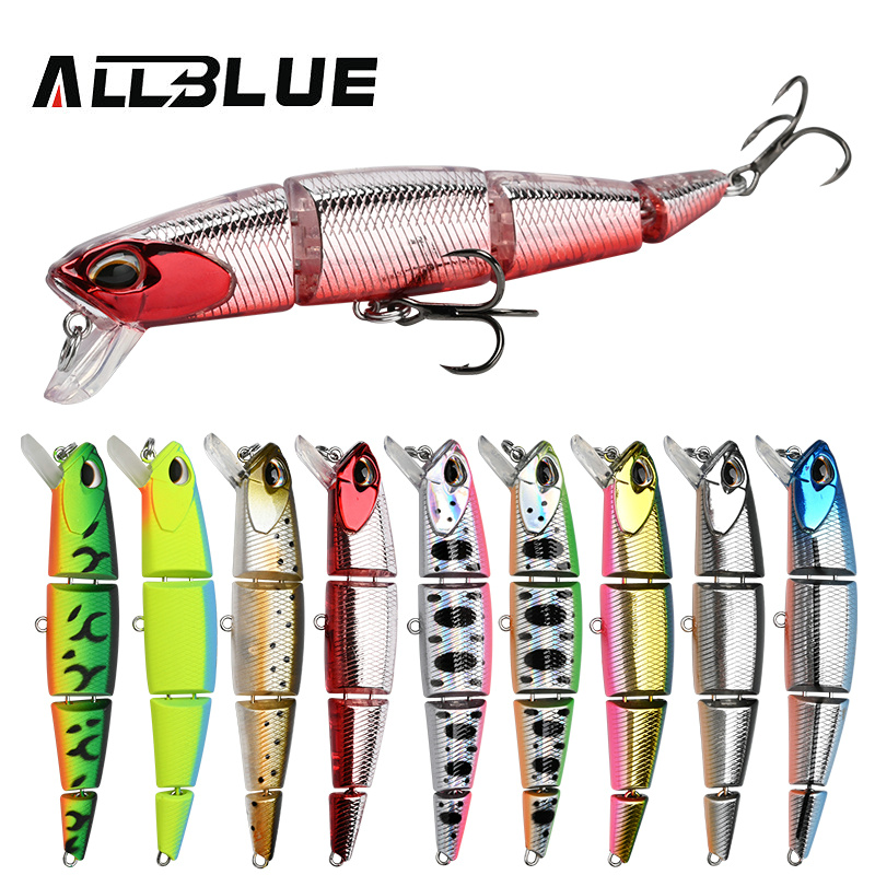 ALLBLUE Professional Jointed S - Fishing Lure Jerkbait avaliação e preço