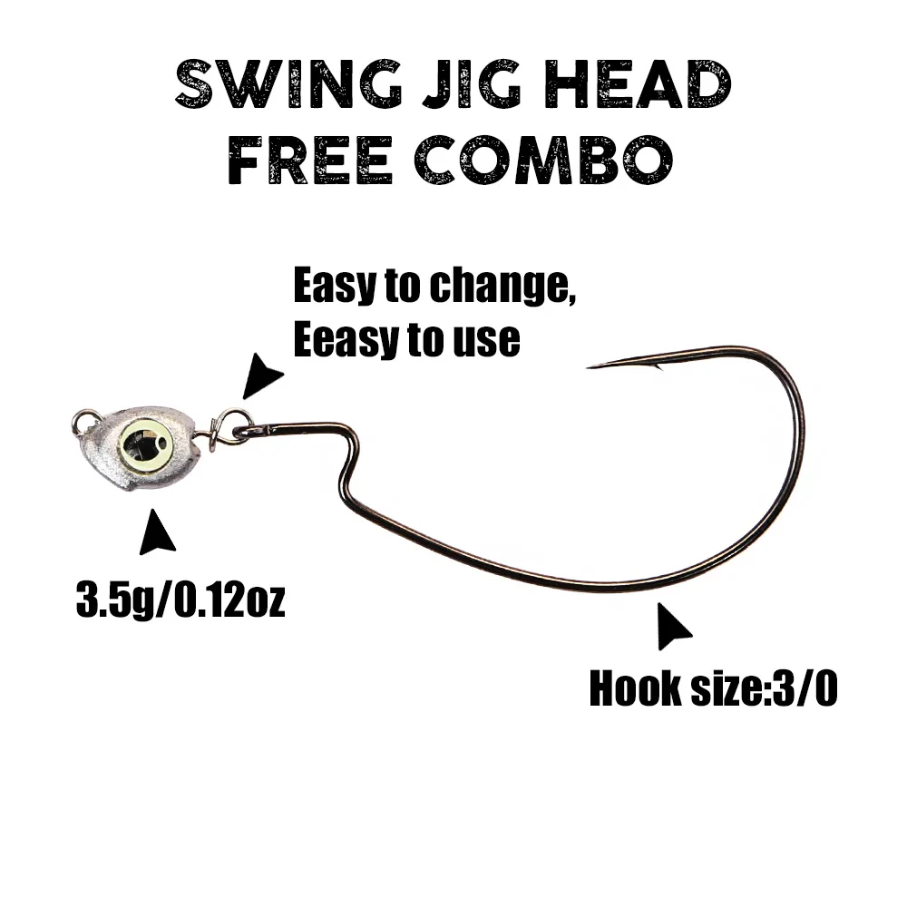 B&U Swing Jig head cheburashka - Fishing Lure Jig avaliação e preço