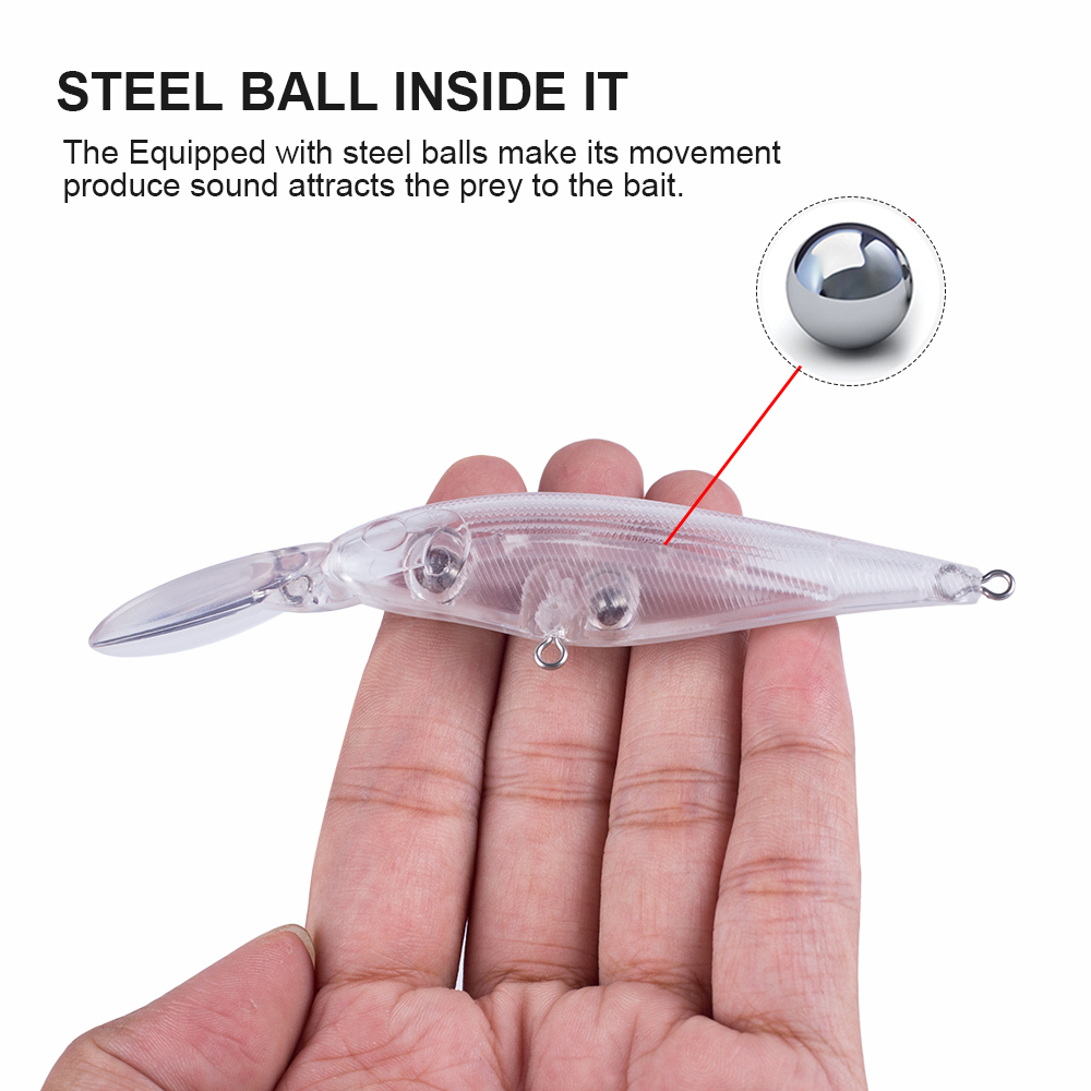 Hanlin 10/20pcs Blanks Crankba - Fishing Lure Jerkbait avaliação e preço
